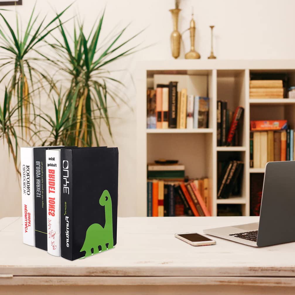 Cute Animal Bookends for Kids - 2 Pairs Heavy Duty Book Holders for Bookshelves & Desks - Fun Book Supports for Children's Room, Classroom & Student Study Area - Perfect for Organizing Books, Toys & School Supplies
