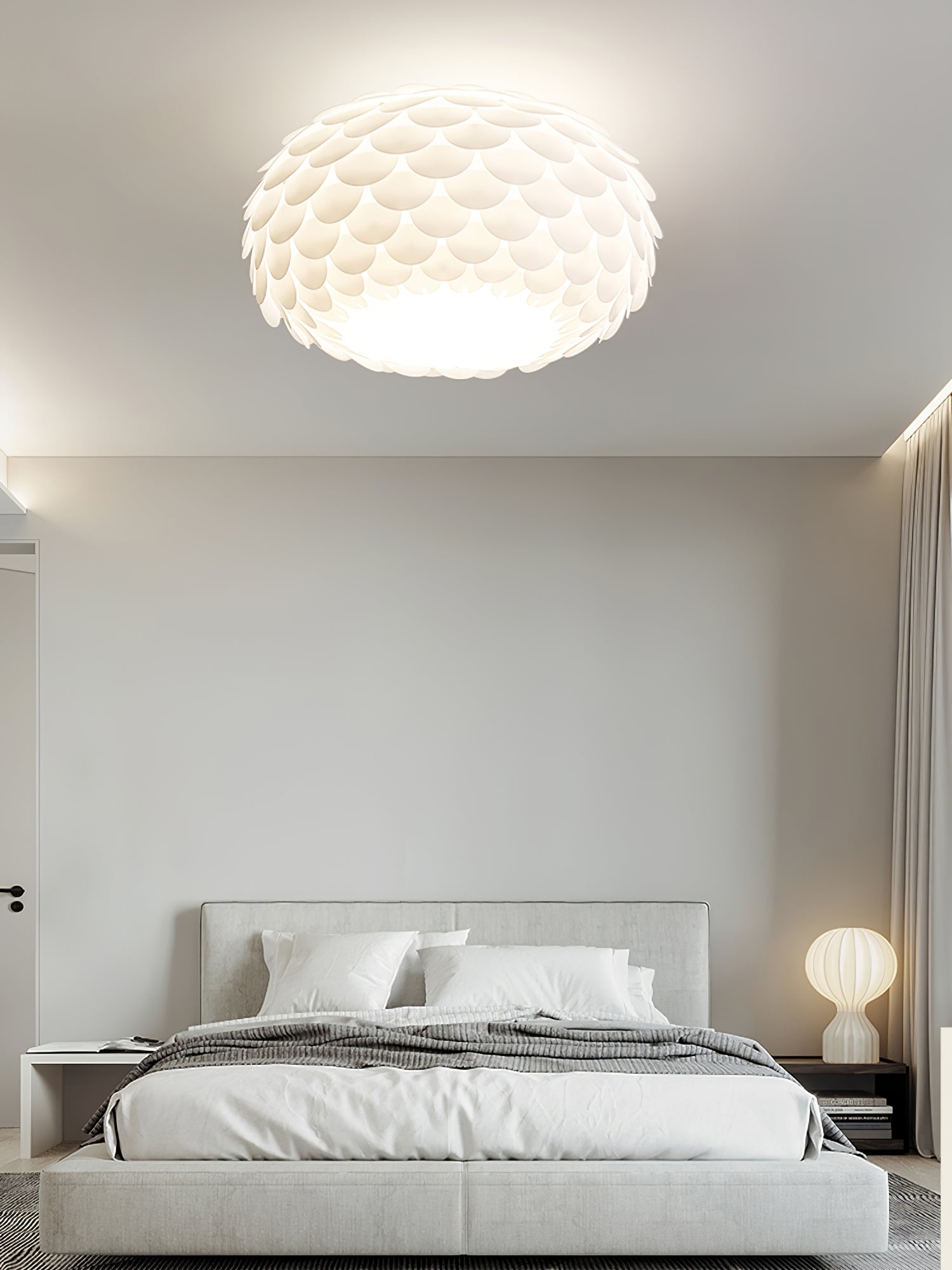 Modern LED Ceiling Light Fixture - Energy Efficient Dimmable Flush Mount for Living Room, Bedroom, Kitchen | Home & Office Lighting Solution