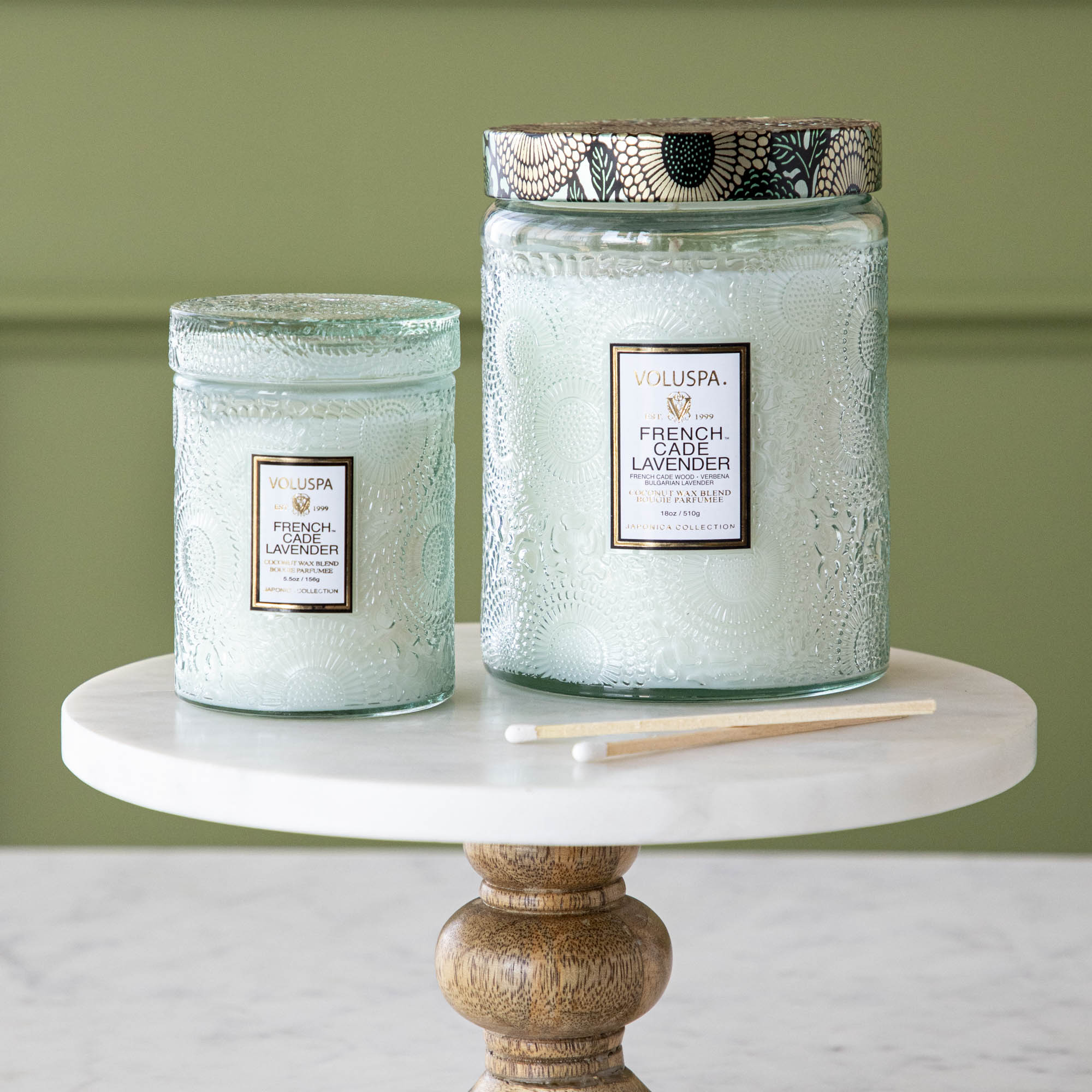French Cade Lavender Scented Soy Wax Candle - Handmade Aromatherapy Candle for Relaxation, Meditation & Home Decor