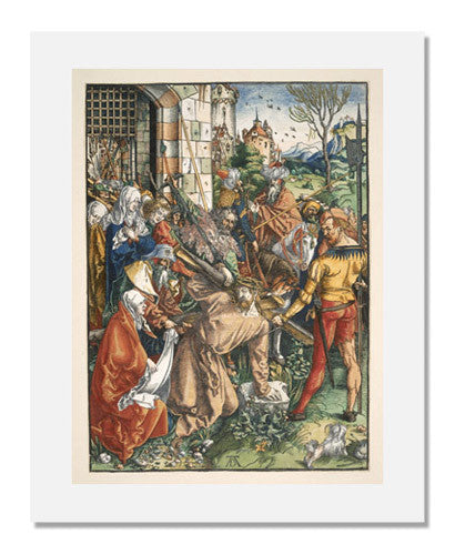 Albrecht Dürer Bearing of the Cross (Large Passion) - Fine Art Print - Religious Wall Decor for Home, Church & Office