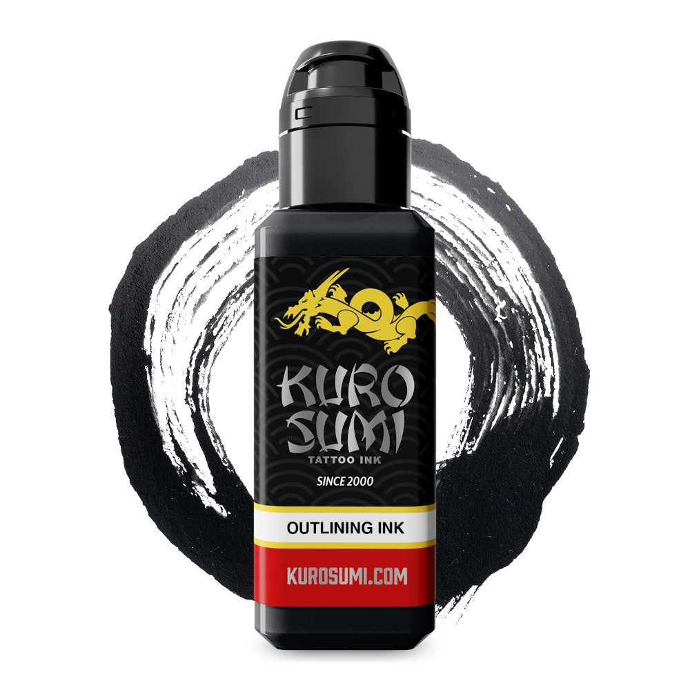 Kuro Sumi Outlining Ink - Professional Tattoo Ink for Precise Lines & Lasting Results | Perfect for Tattoo Artists & Body Art Enthusiasts