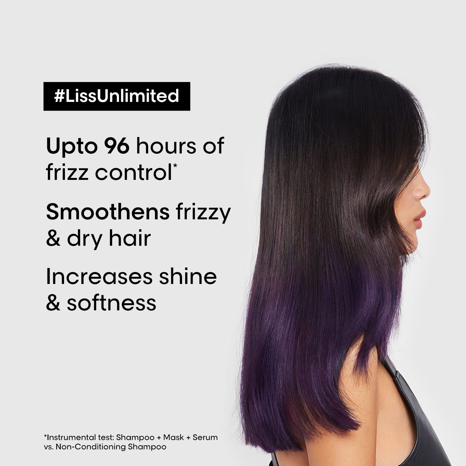 L'Oreal Professionnel Paris Scalp Advanced Anti-Oiliness Dermo-Purifier Shampoo 300ml for Oily Scalp with AHA & L'Oreal Professionnel Serie Expert Liss Unlimited Blow Dry Serum 125ml Combo - Oil Control & Smooth Hair Care for Daily Use at Home or Salon