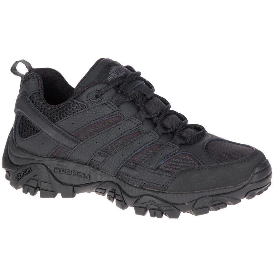 Moab 2 Tactical Men's Work Shoes - Durable Black Hiking Boots for Outdoor, Construction & Military Use - Non-Slip Safety Footwear for Work, Hiking & Tactical Operations