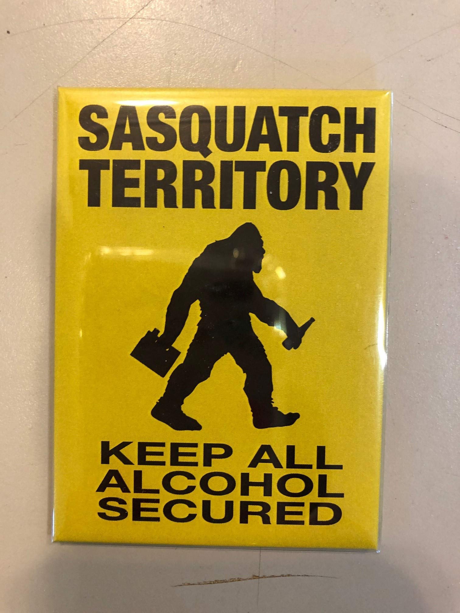 Funny Sasquatch Bigfoot Magnets - Unique Gag Gifts for Alcohol Lovers & Pranksters - Perfect for Fridge Decor, Office Humor, and Party Gifts