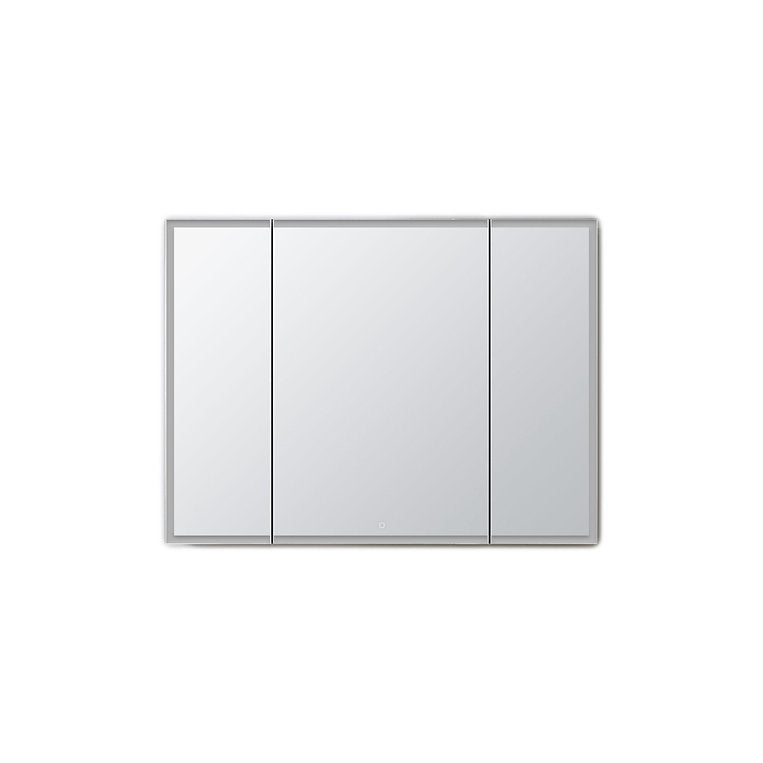 Aquadom Edge Royale 40x32 Inch LED Lighted Triple Door Bathroom Medicine Cabinet - Perfect for Modern Homes, Spas & Luxury Vanities