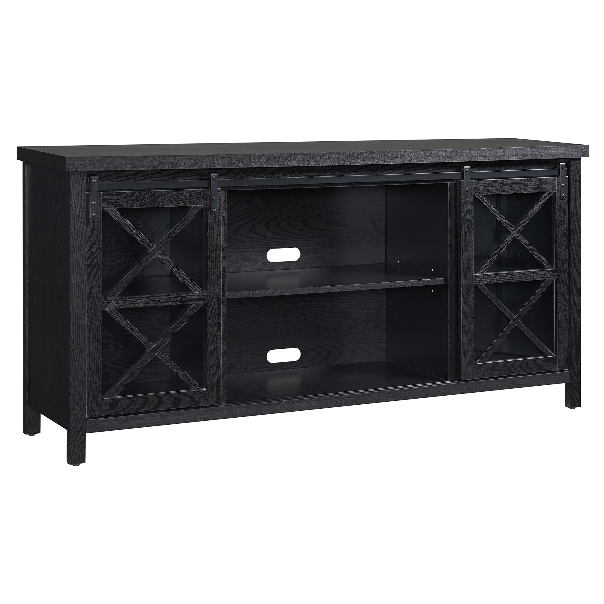 Black Grain Clementine Rectangular TV Stand for TVs up to 80