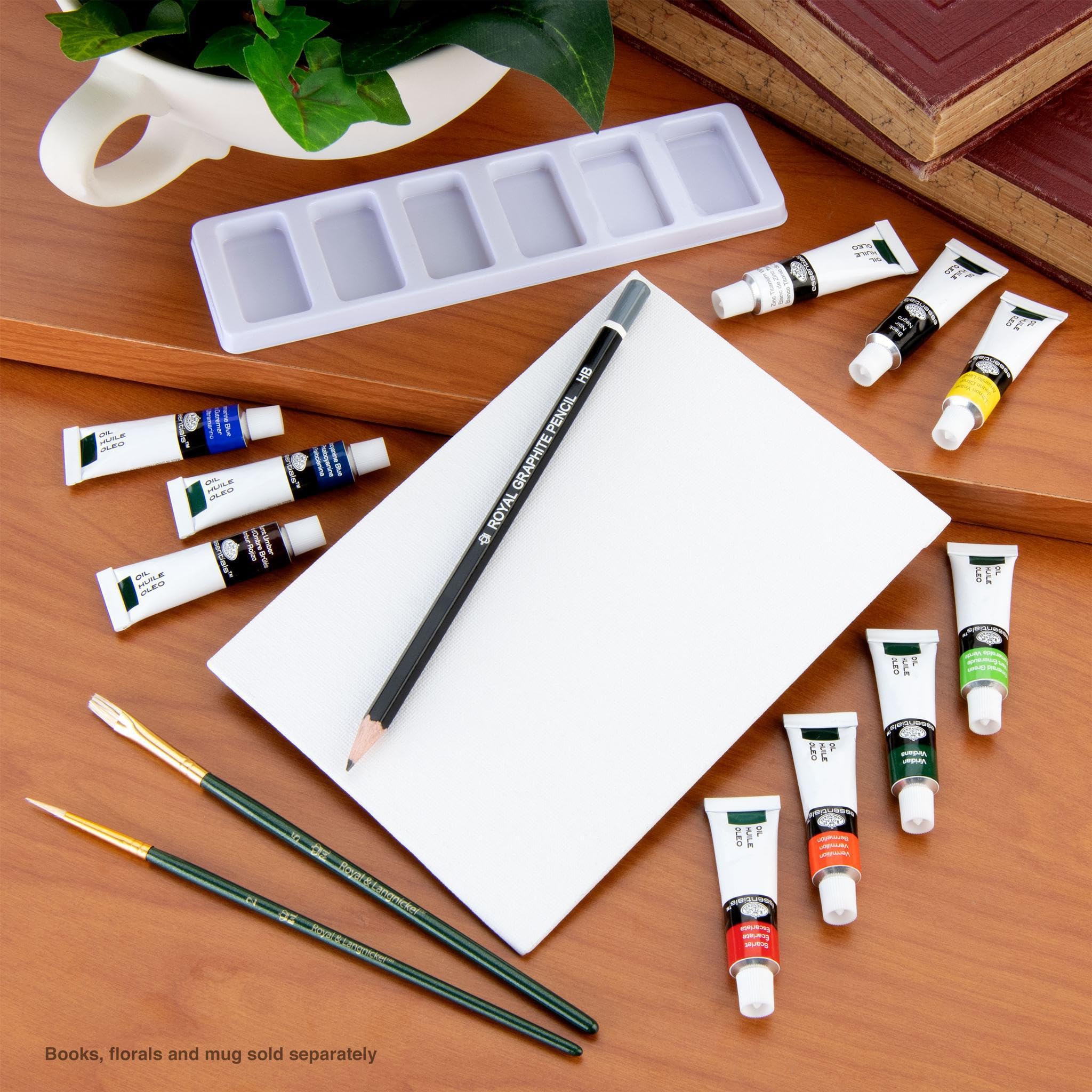 Royal & Langnickel Essentials Oil Color Artist Set - 24 Premium Oil Paints for Professional & Beginner Artists - Perfect for Canvas Painting, Portraits & Landscapes