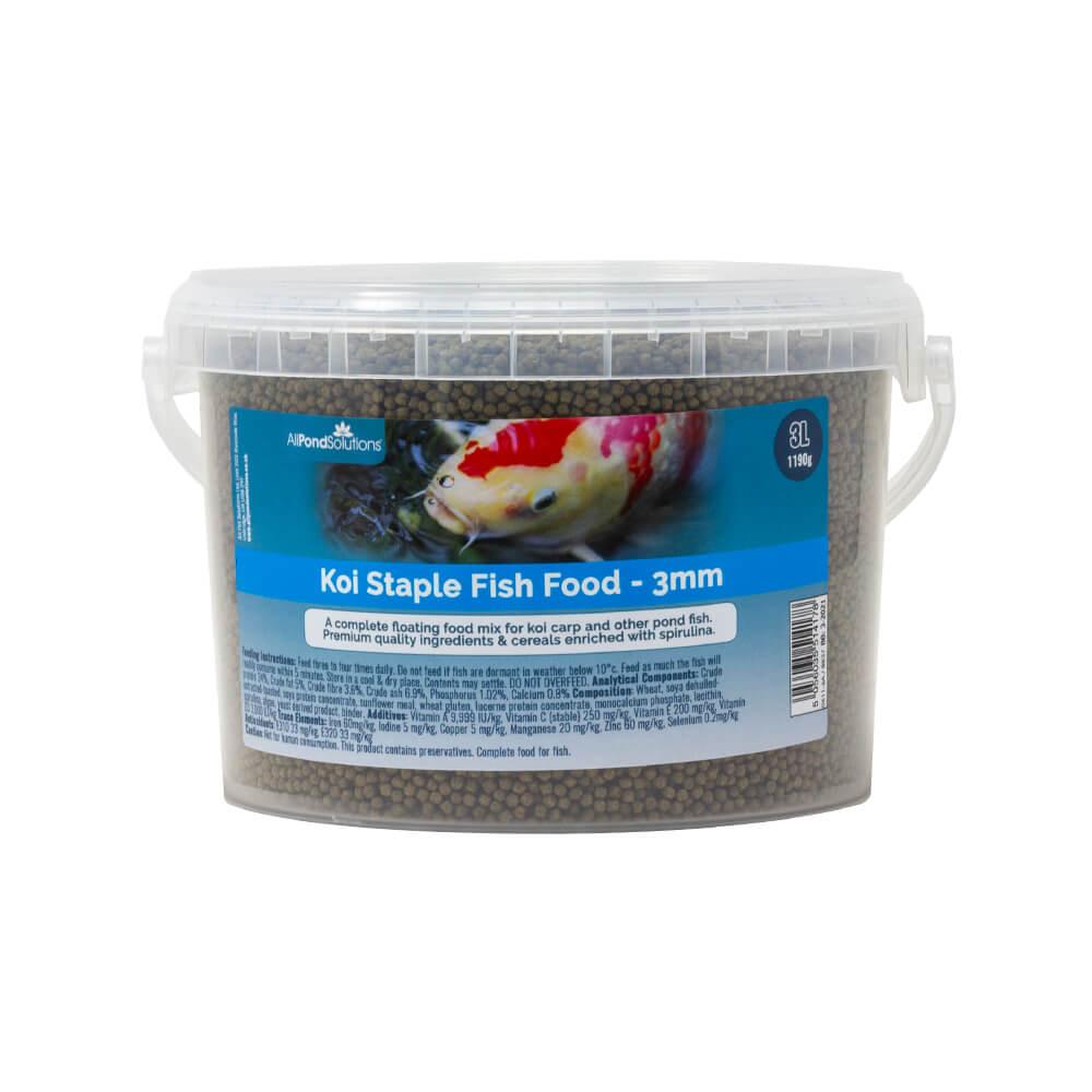 Premium Koi Floating Fish Food Pellets - 3mm Size, 1190g & 2140g Options - Ideal for Pond, Garden & Outdoor Koi Feeding