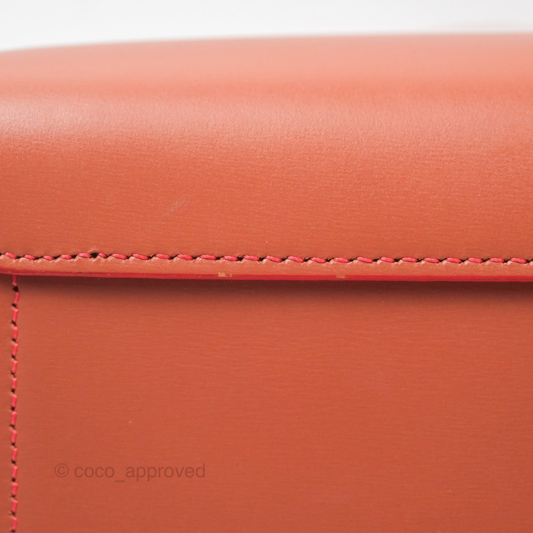 Celine Micro Belt Bag in Terracotta | Smooth Leather with Gold Hardware | Perfect for Work, Travel & Everyday Use