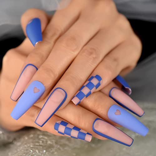 Matte Blue Grid