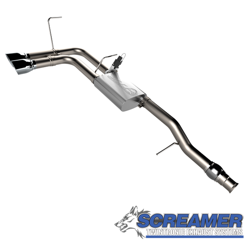 2014-2018 Chevy Silverado & GMC Sierra QTP Screamer Side Exit Cat-Back Exhaust System - High Performance Sound & Power Boost for Off-Road & Street Racing