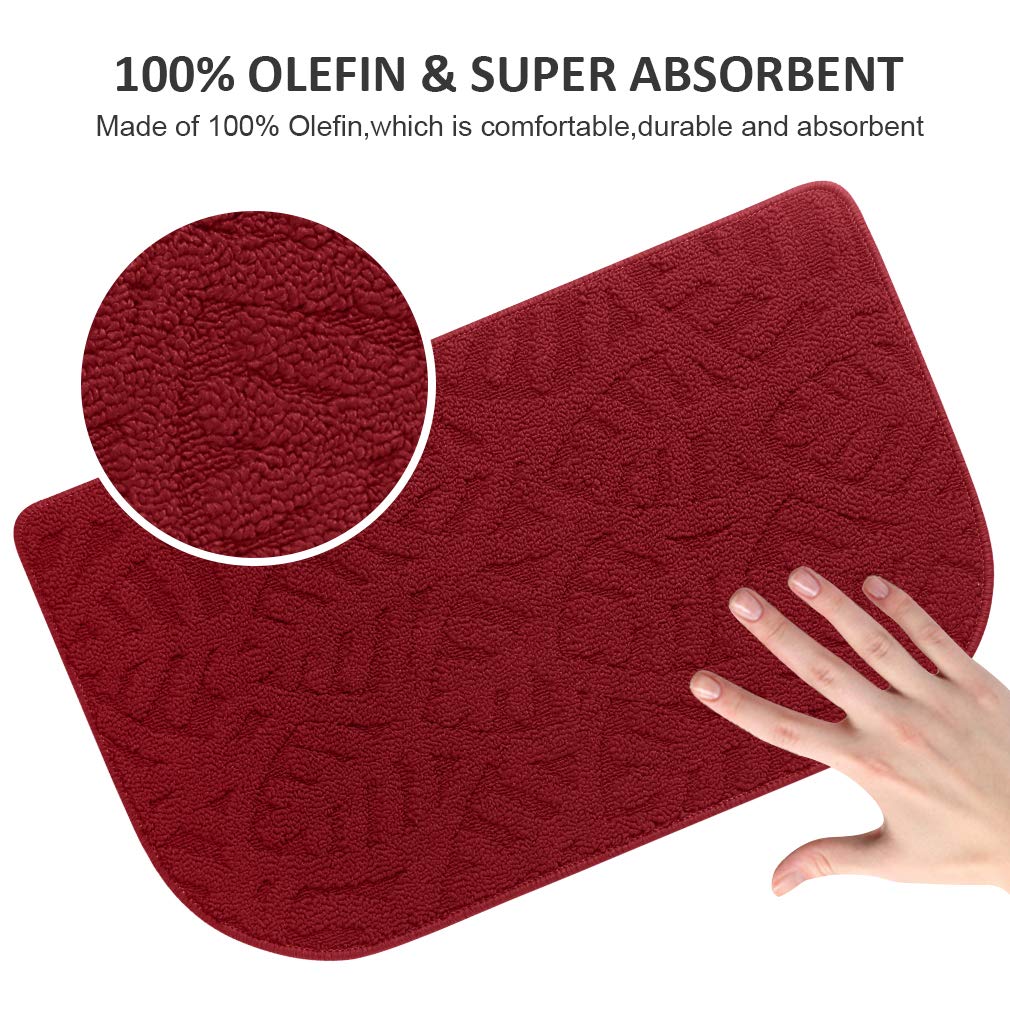 Non-Slip Half Round Kitchen Rug Mat 30
