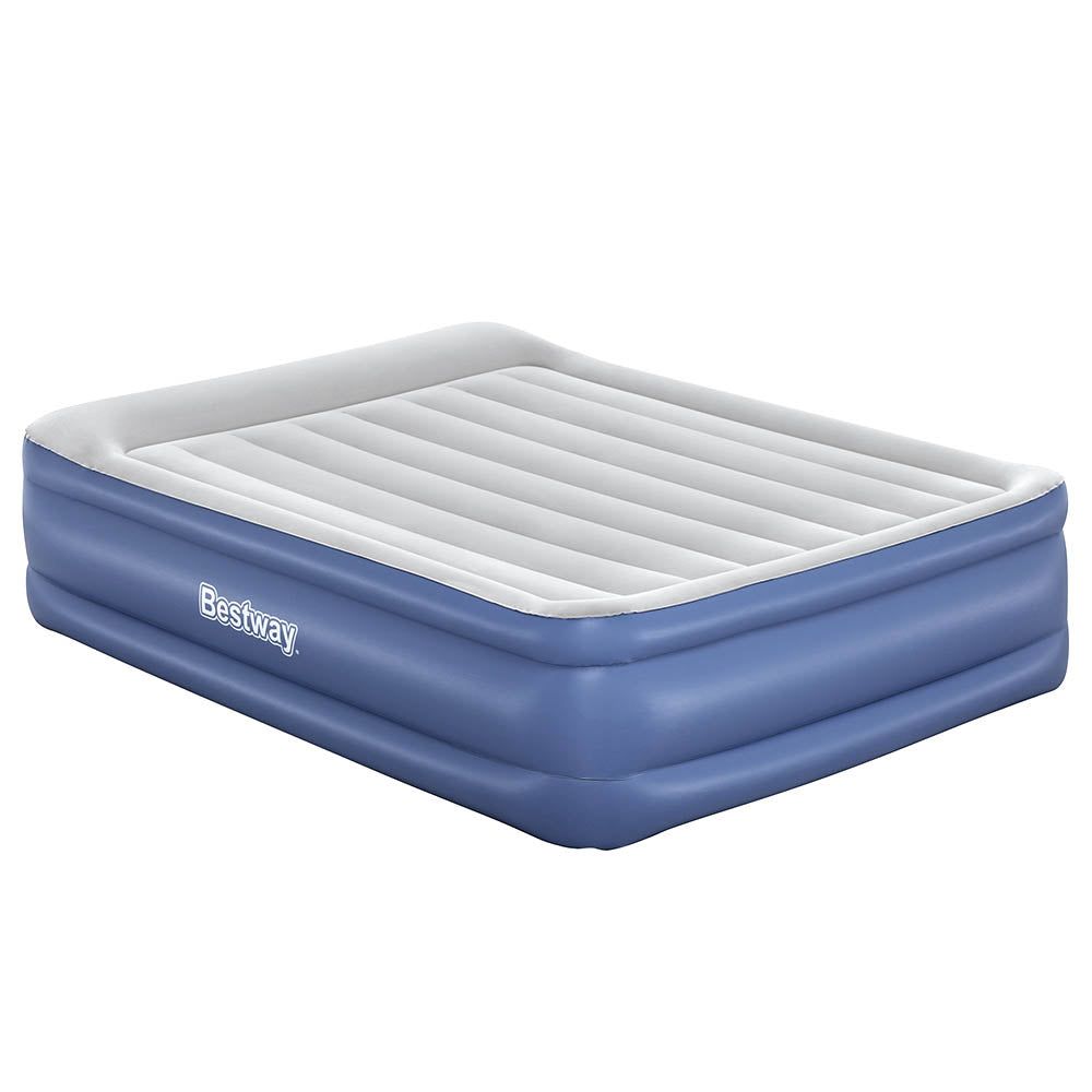Bestway Air Bed Inflatable Mattress Queen Size - Portable Camping & Guest Bed for Indoor/Outdoor Use