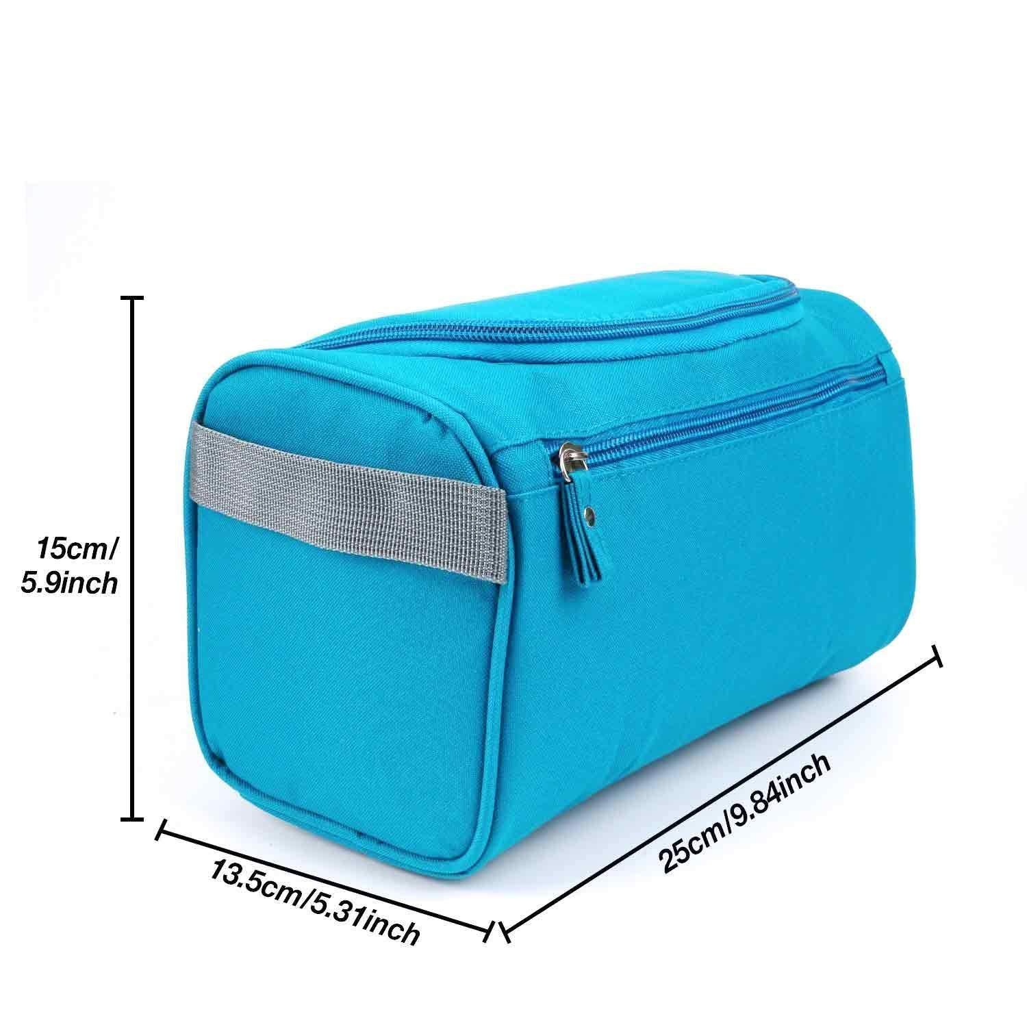 PARATPAR MALL Large Travel Makeup Bag with Hook - Waterproof Cosmetic Organizer Pouch for Women, Multi-Purpose Grooming Kit (16x25x14cm) - Perfect for Travel, Gym, Home & Office Organization