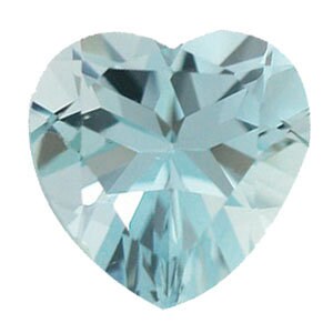 Wholesale Natural Genuine Brazilian Aquamarine Loose Stones - 2mm to 8mm Heart Faceted VVS Eye Clean Gemstones for Jewelry Making, Engagement Rings & DIY Crafts