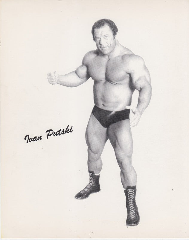 Vintage 1980s WWWF Ivan Putski Wrestling Promo Photo - Collectible Memorabilia for Wrestling Fans & Sports Enthusiasts - Perfect for Display in Man Caves, Sports Bars & Memorabilia Collections