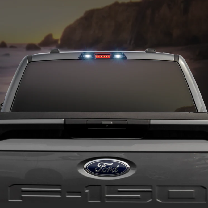 Ford F150 2015-2020 3rd Brake Light Replacement with CREE XML LEDs & Smoked Lens - Does NOT Fit OEM Cargo Bed Camera Models - Perfect for Truck Upgrades & Night Driving Safety