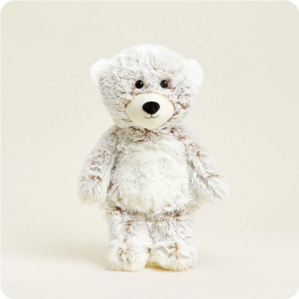 Cozy Marshmallow Bear Warmies - Microwavable Plush Heating Pad for Kids & Adults - Perfect for Relaxation, Stress Relief & Cold Weather Comfort