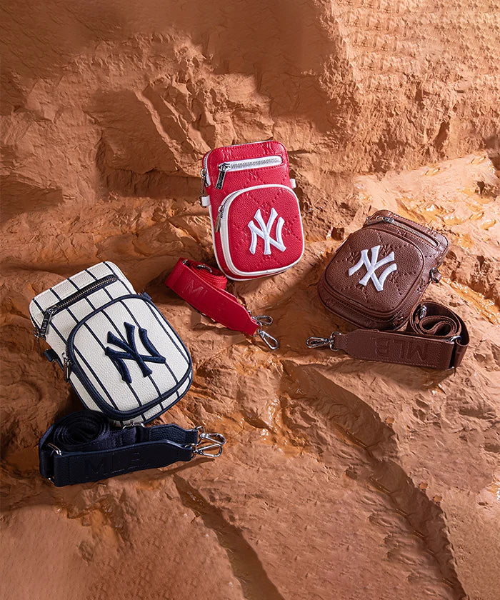 MLB New York Yankees Mini Crossbody Bag for Women - Stylish Yankees Logo Shoulder Purse - Perfect for Game Day, Travel & Casual Outings