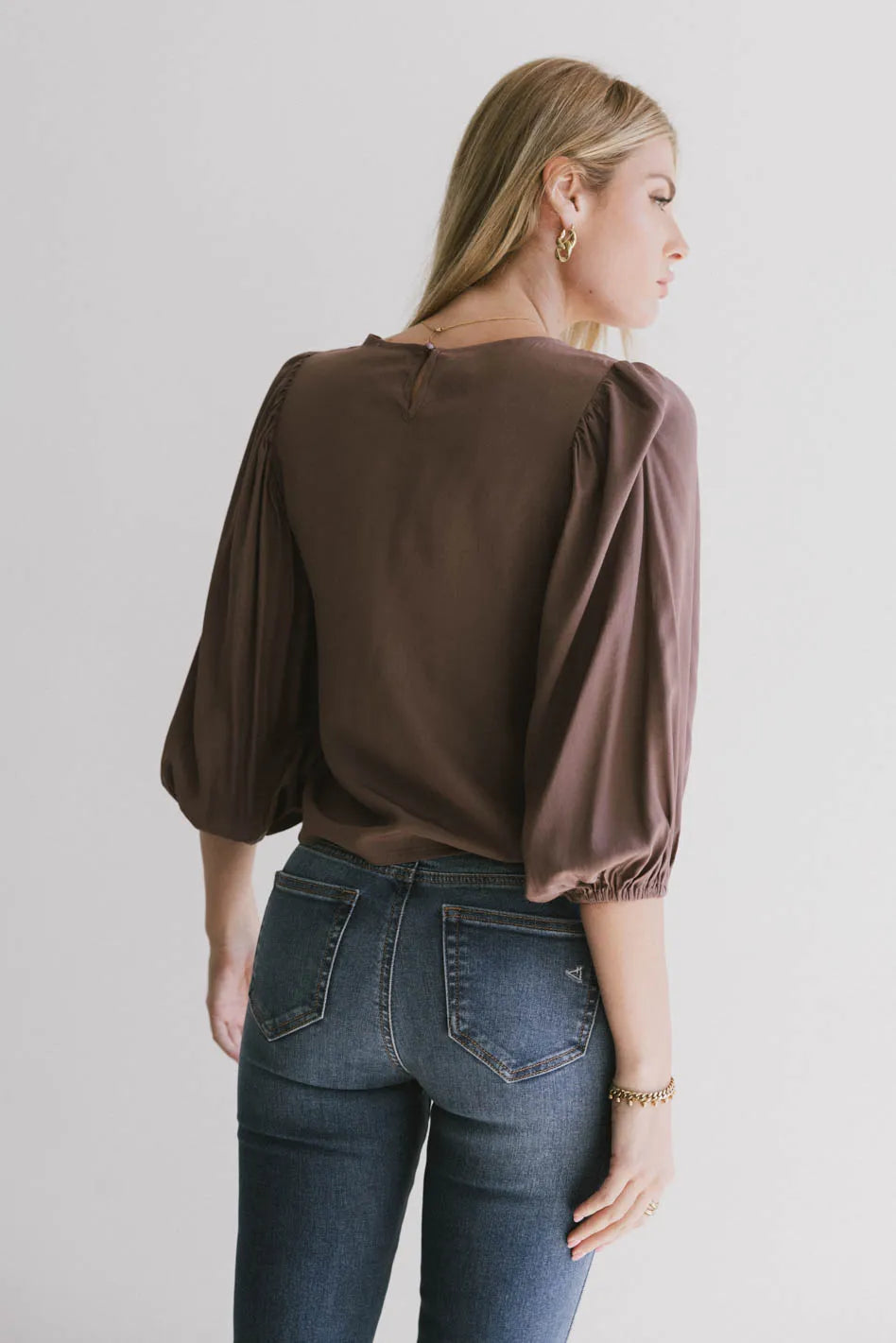 Nadine Mauve Blouse for Women - Elegant & Comfortable Top for Work, Date Night & Casual Outings