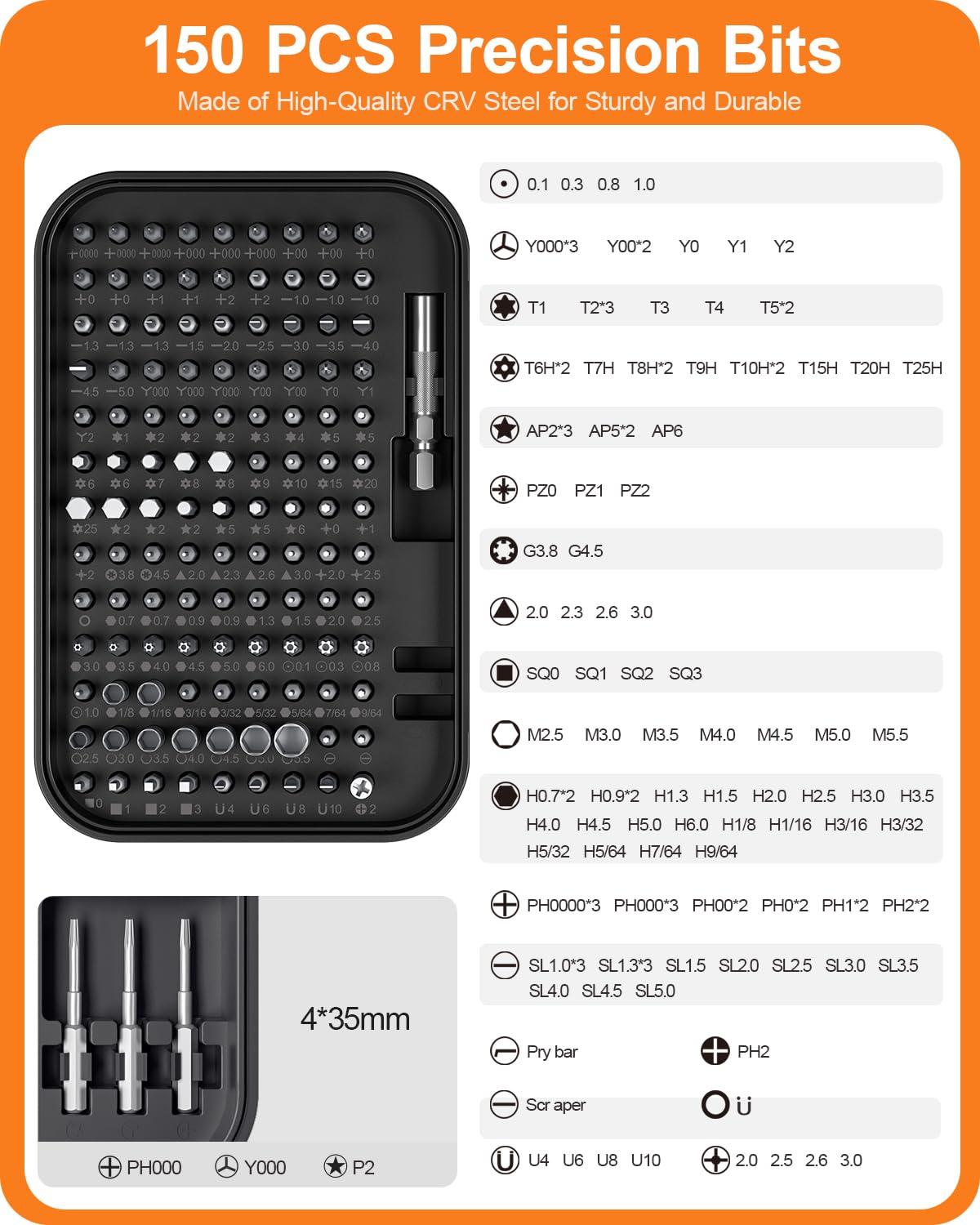 LIFEGOO 150-in-1 Magnetic Precision Screwdriver Set with Mini Storage Case - Professional Repair Tool Kit for Electronics, Computers, Laptops, iPhones, MacBooks, Gaming Consoles (PS5/Xbox), RC Models, Jewelry & Eyeglasses - Perfect for DIY Repairs, Tech Maintenance & Small Device Fixes