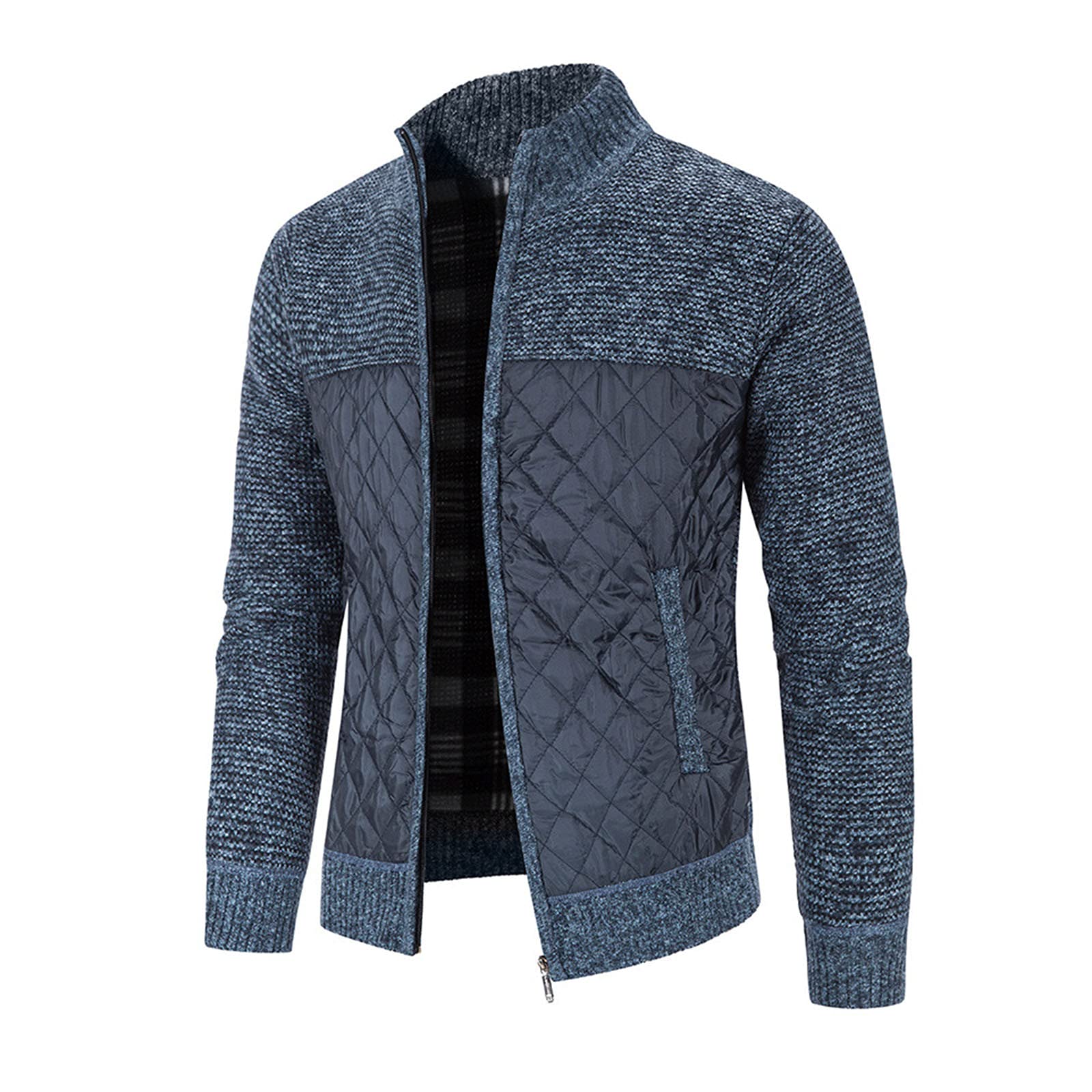 Men's Tan Knit Cardigan Jacket - Formal Pullover Shirt Jacket for Men, Warm Winter Layering & Office Wear