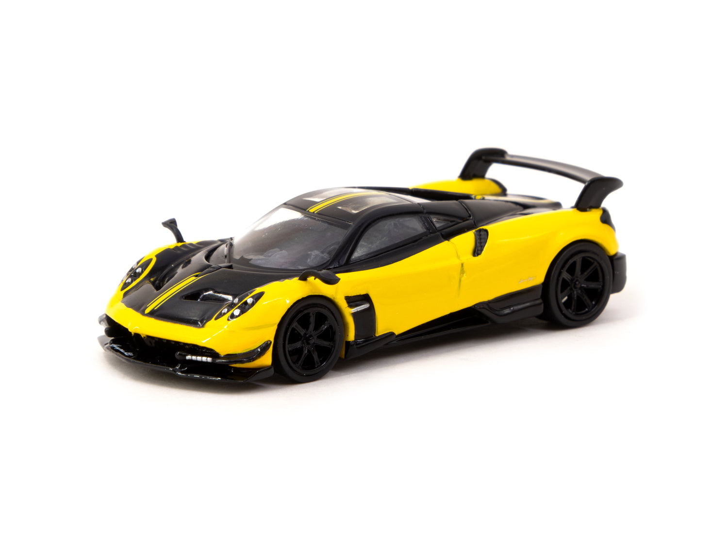 Tarmac Works 1/64 Pagani Huayra BC Giallo Limone Diecast Model Car - Premium Collectible for Display & Racing Scenes