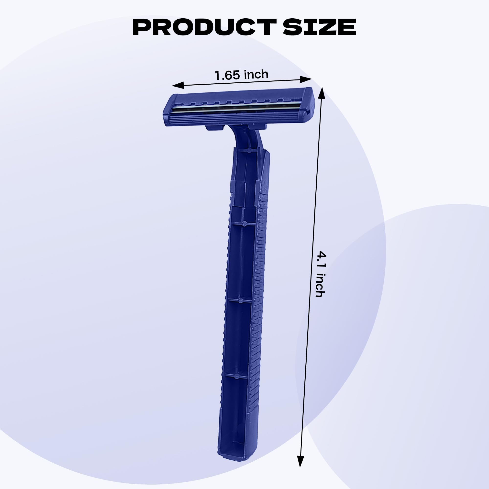 200 PCS Stainless Steel Disposable Razors for Men & Women - Bulk Plastic Manual Shaving Razors for Travel, Hotels, Bathing & Personal Grooming - Durable & Portable for Home, Gym & On-the-Go Use
