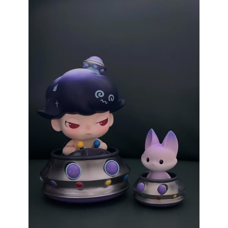 DIMOO & Candy UFO Limited Edition Collectible Figure - Rare Vinyl Art Toy for Display, Gift, and Home Decoration
