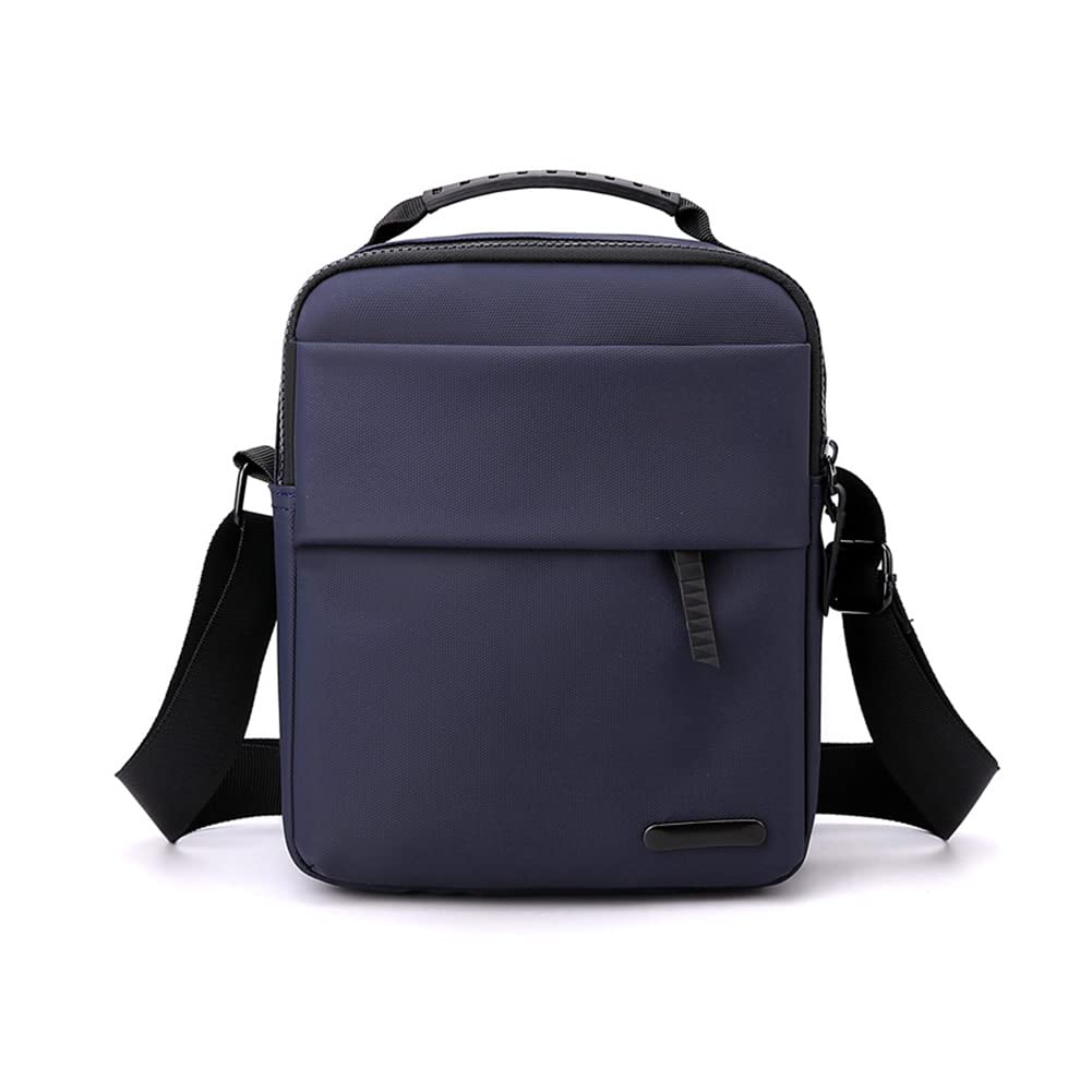 Waterproof Nylon Shoulder Bag for Men - Lightweight Travel & Commuter Backpack in Black & Grey - Perfect for Hiking, Gym & Daily Use