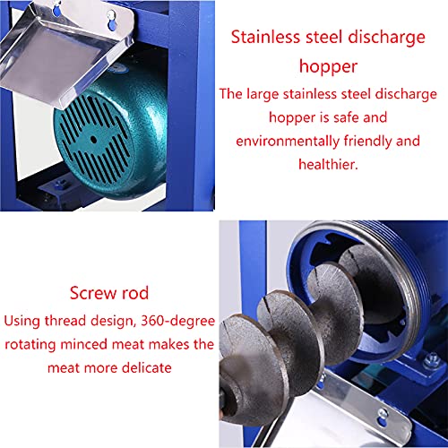 3KW Electric Meat Grinder & Crusher Machine - Heavy Duty for Chicken, Fish, Bones & Vegetables - Commercial Food Processor & Mincer with 220V - Perfect for Butcher Shops, Restaurants & Home Kitchen Use