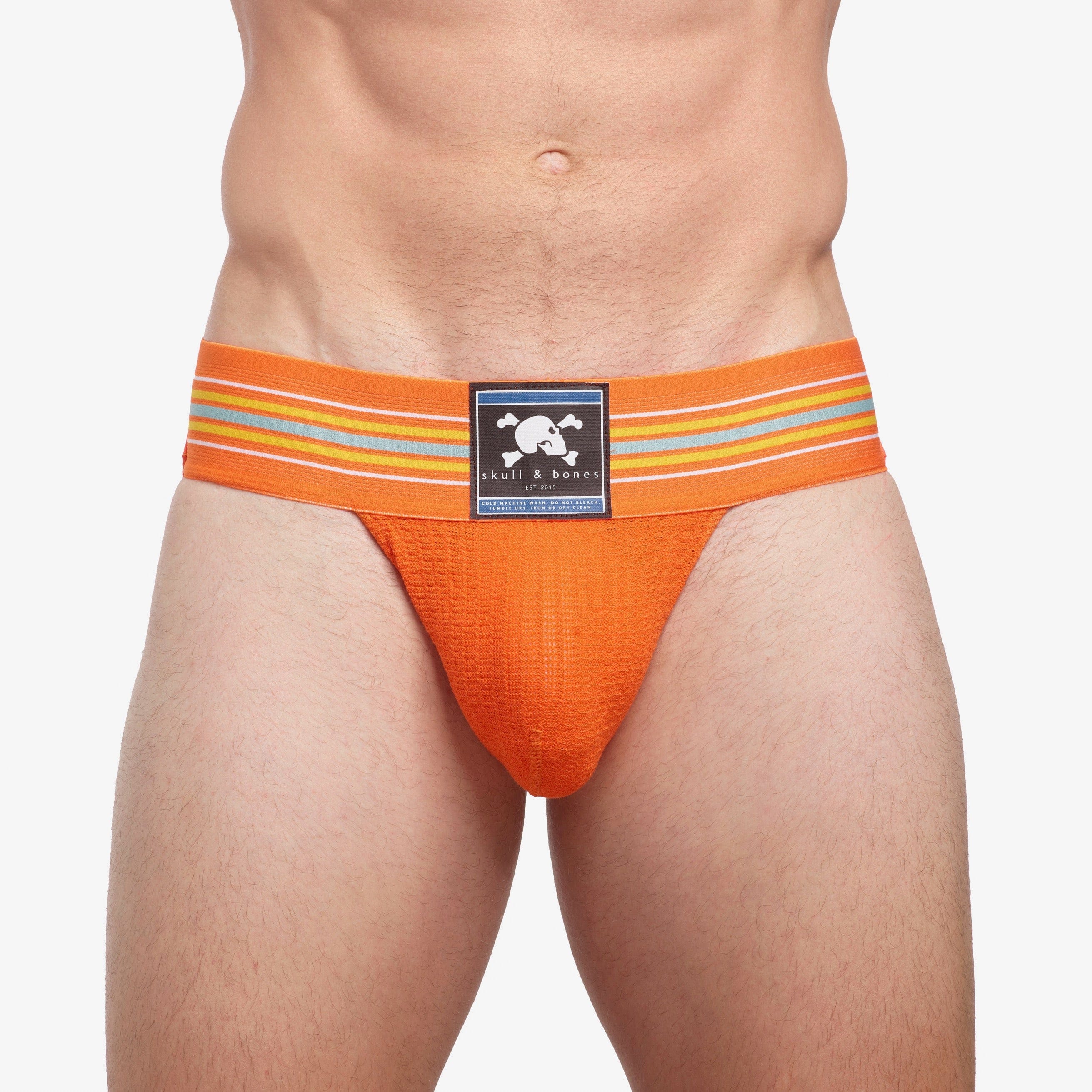 Locker Room Jock Orange - Premium Athletic Jockstrap for Men's Sports & Workout Support | Perfect for Gym, Running, Football & Basketball