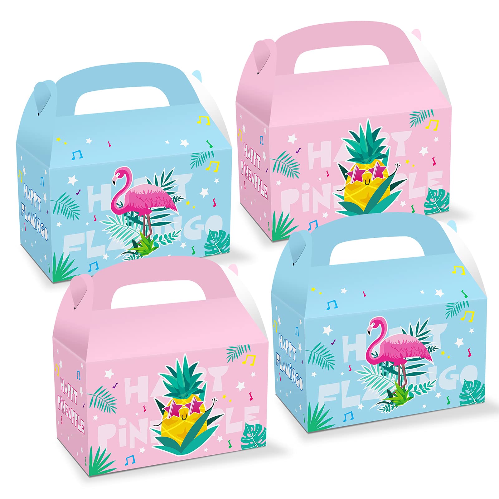 12pcs Pineapple Print Party Favor Boxes - Kraft Paper Candy Bags for Kids Birthday Party, Baby Shower & Wedding Decorations - Perfect for Party Favors, Gift Giving & Event Supplies