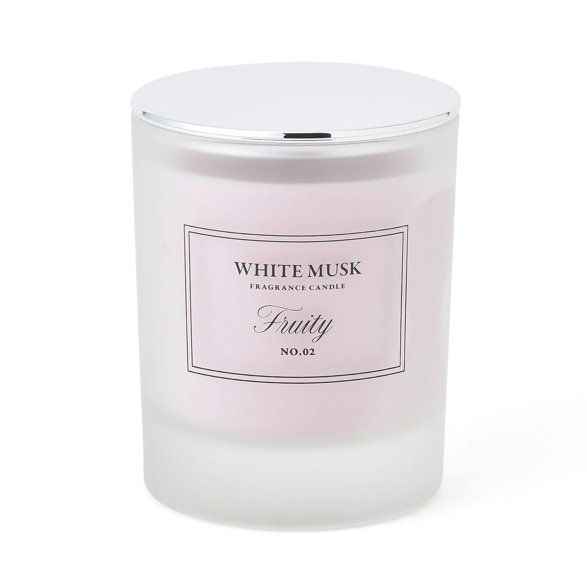 Classic White Musk & Fruity Scented Candle with Floral Notes - Perfect for Home Decor, Relaxation & Romantic Ambiance
