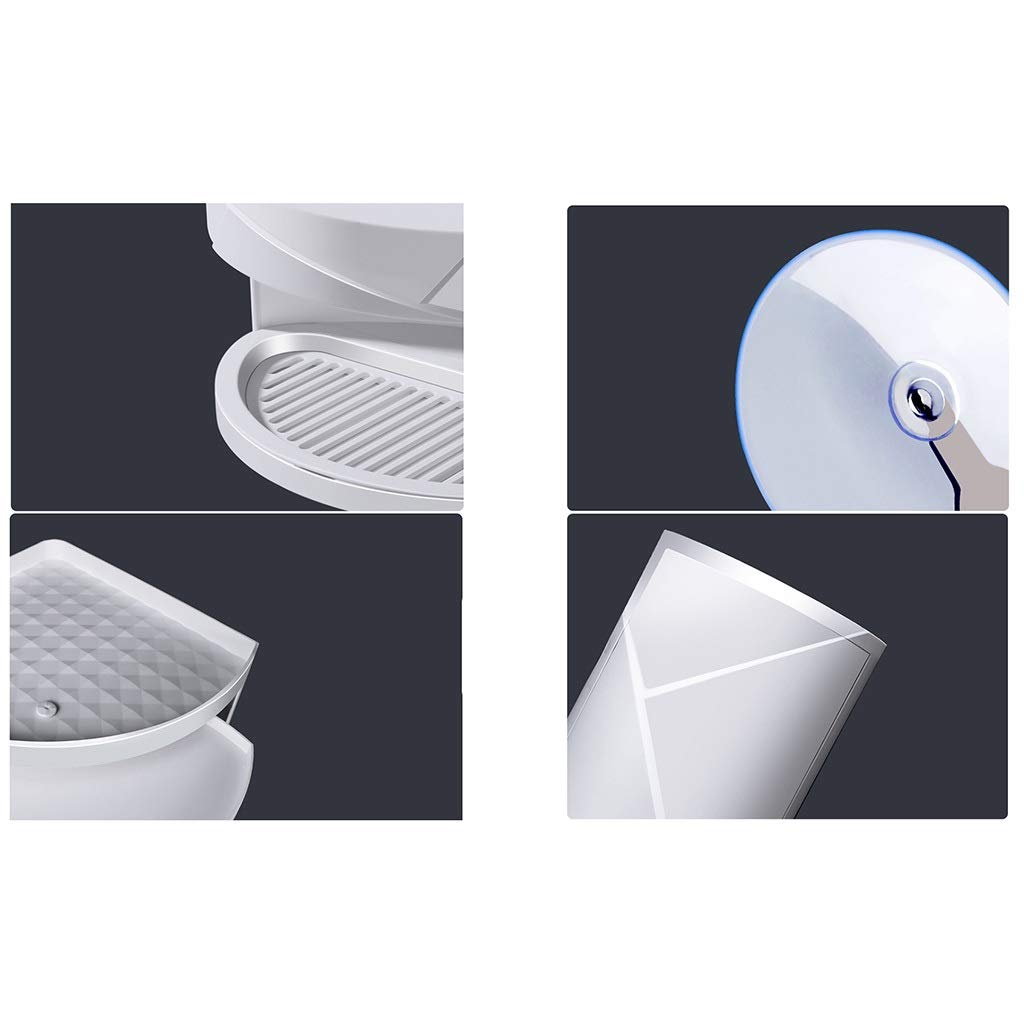 AGYH No-Drill Bathroom Shelf - Triangle Rotating Wall Mounted Storage Rack for Toilet & Sink Organization | Perfect for Small Bathrooms, Apartments & Vanity Storage