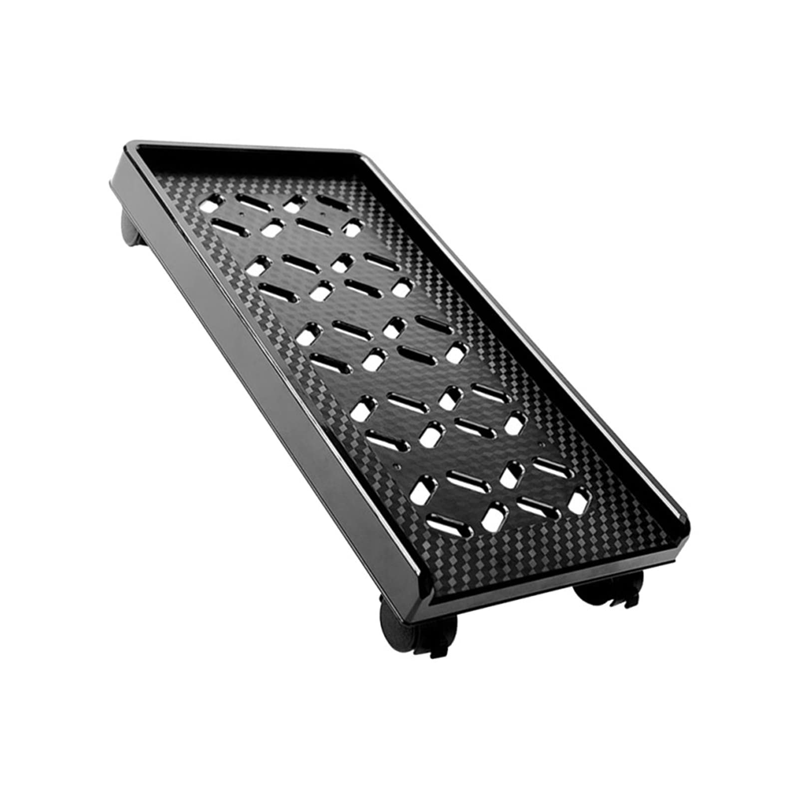 FYZBXTS 1Pc Black Mobile CPU Stand with Wheels - Adjustable Computer Tower Stand, PC Case Holder for Office & Gaming Setup - Home & Office Workspace Organizer