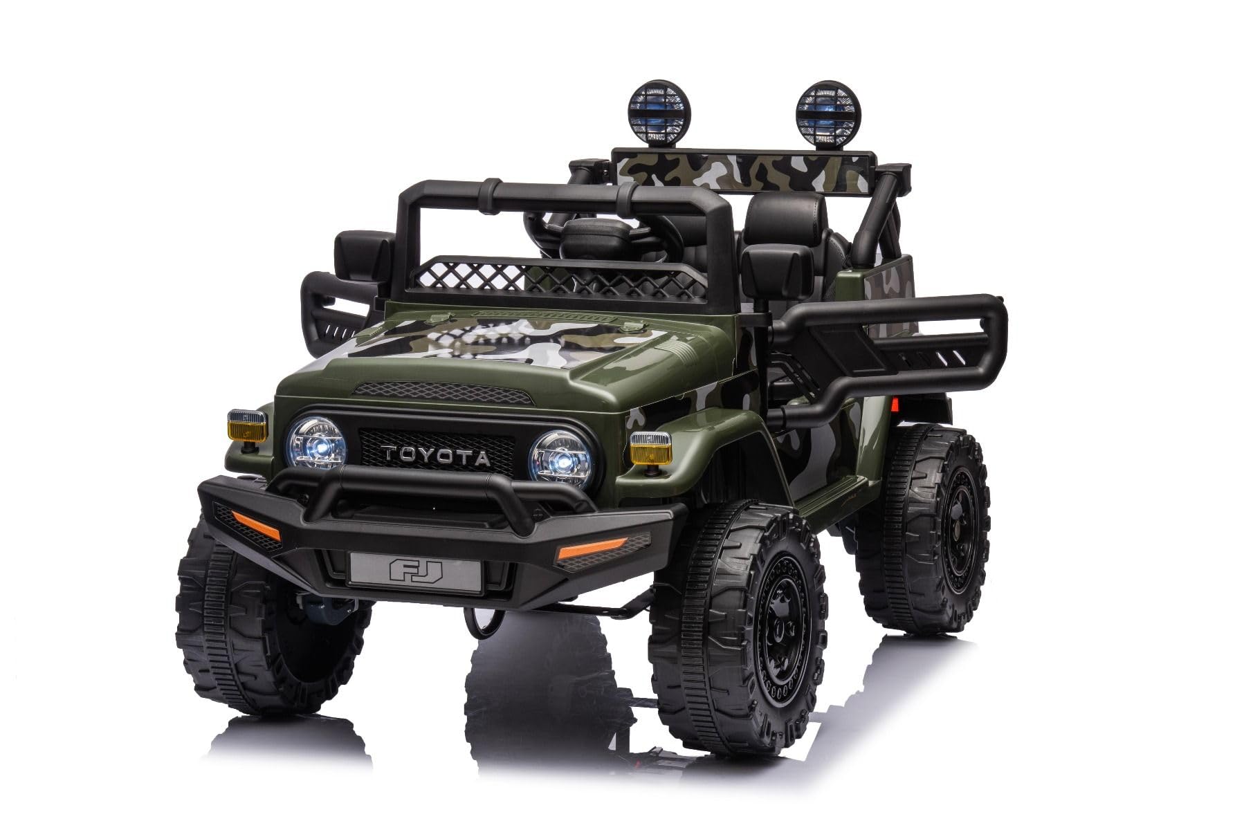12V Kids Electric Ride-On Car with Parental Remote Control, 2.4GHz Wireless, Rear-Wheel Drive - Black High Chassis, Wide Comfort Seat & LED Lights | MP3/USB/AUX Music Player - Perfect for Birthday Gifts, Outdoor Play & Backyard Adventures