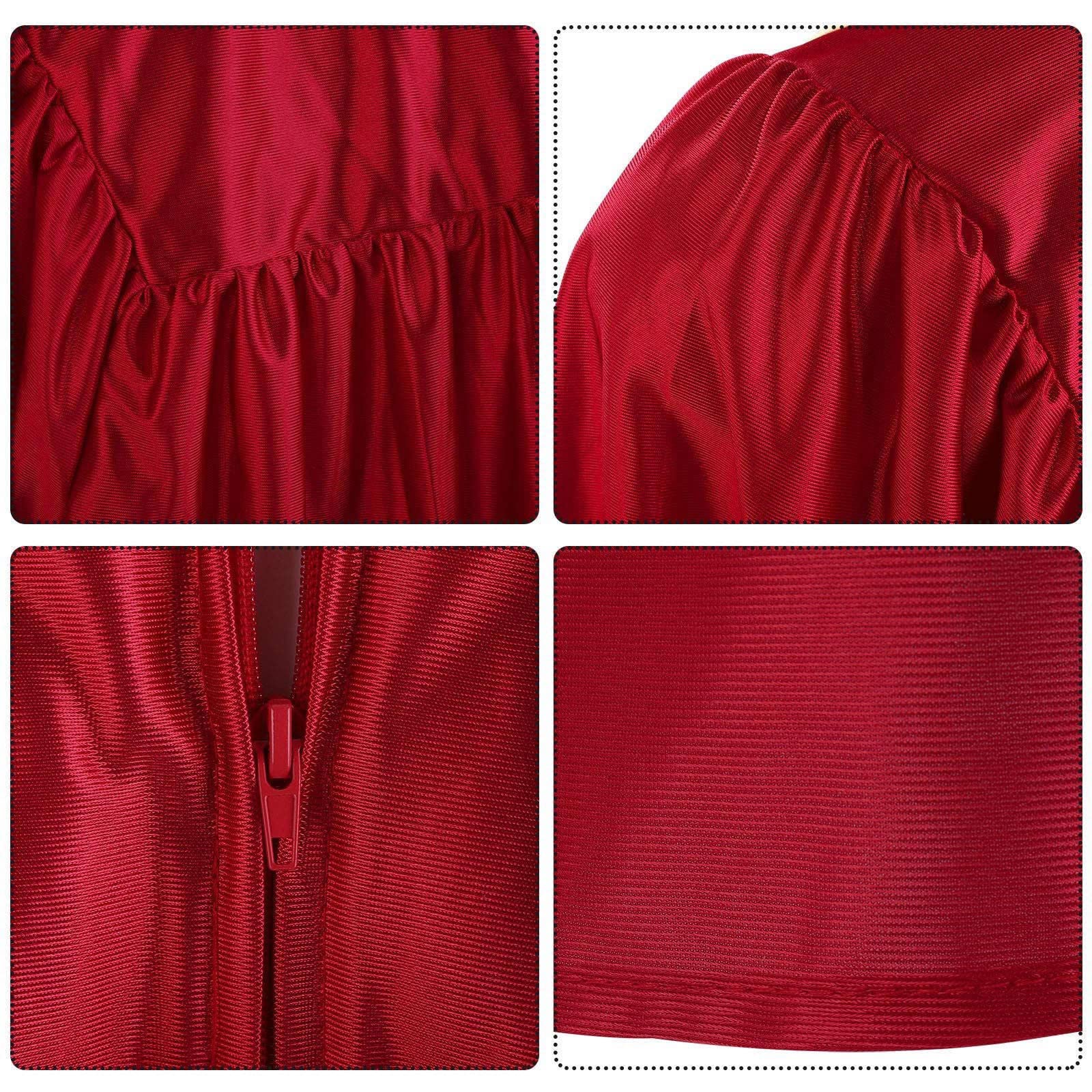 Unisex Graduation Gown Set with Sash for Boys & Girls Ages 2-12 - Preschool & Kindergarten Ceremony Outfit (Red, 2-3 Years) | Perfect for Graduation Photos, School Events & Special Occasions