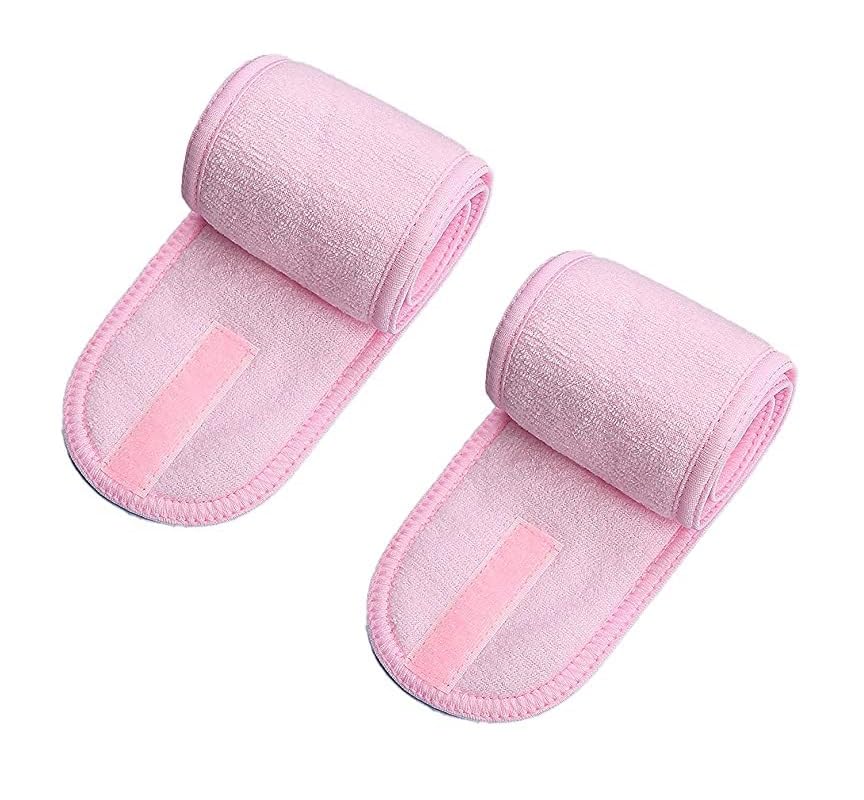 Adjustable Facial Headbands for Women & Men - 2 Pack Makeup Headband for Skincare, Hair Styling & Spa - Soft & Comfortable Hair Accessories for Washing Face, Applying Makeup & Beauty Treatments