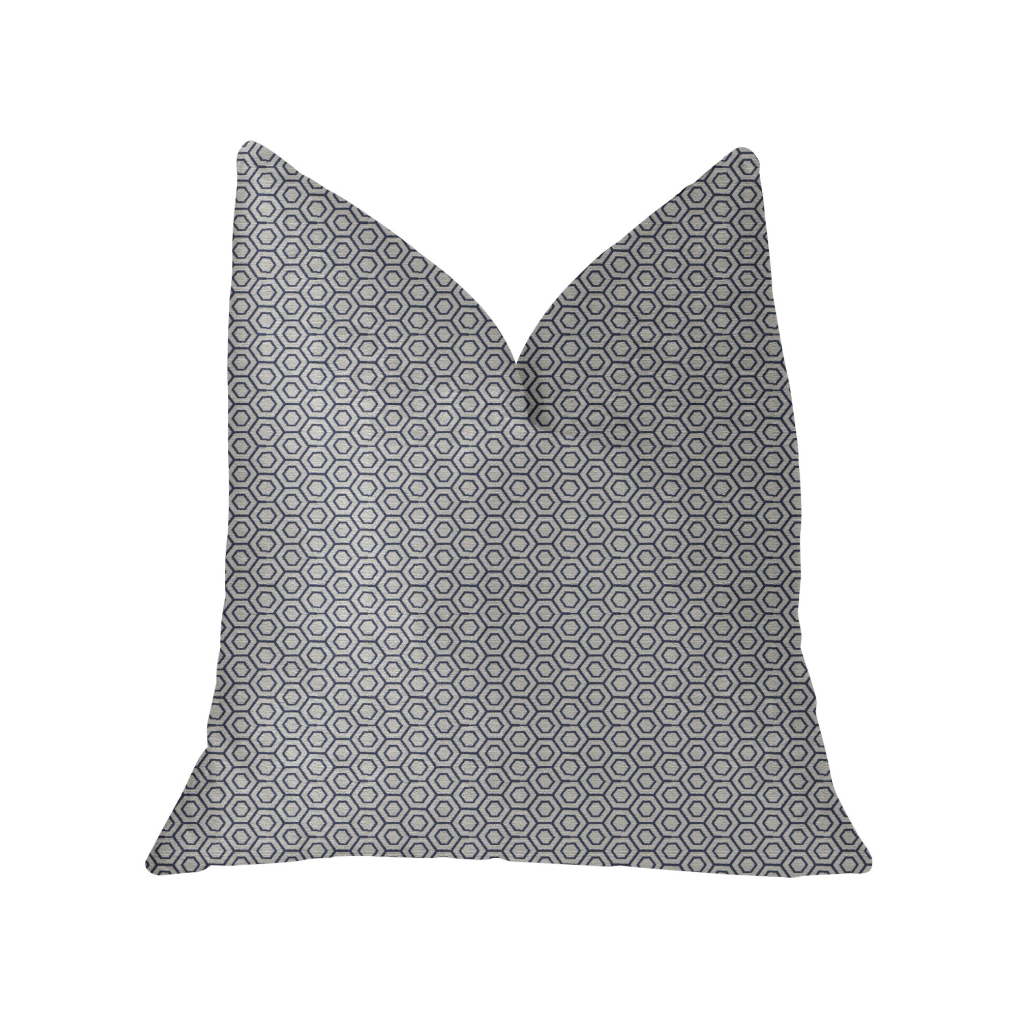 Plutus Myriad Hexagon Luxury Throw Pillow 18x18 Inches - Soft Decorative Cushion for Sofa, Bed & Home Decor - Modern Geometric Accent Pillow for Living Room, Bedroom & Office