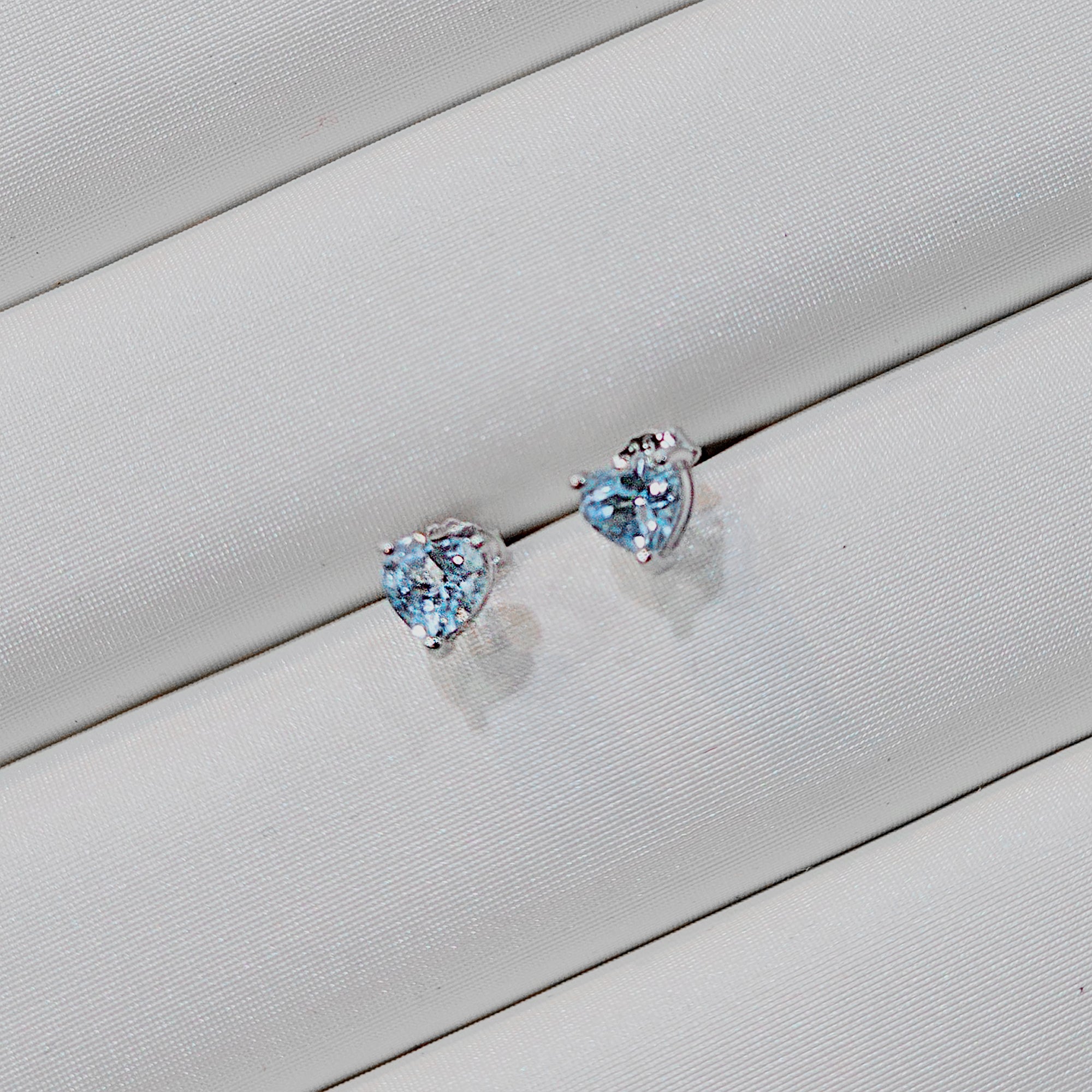 AG Collective Iceheart Stud Earrings for Women - Hypoallergenic Cubic Zirconia Earrings - Perfect for Parties, Weddings & Everyday Wear