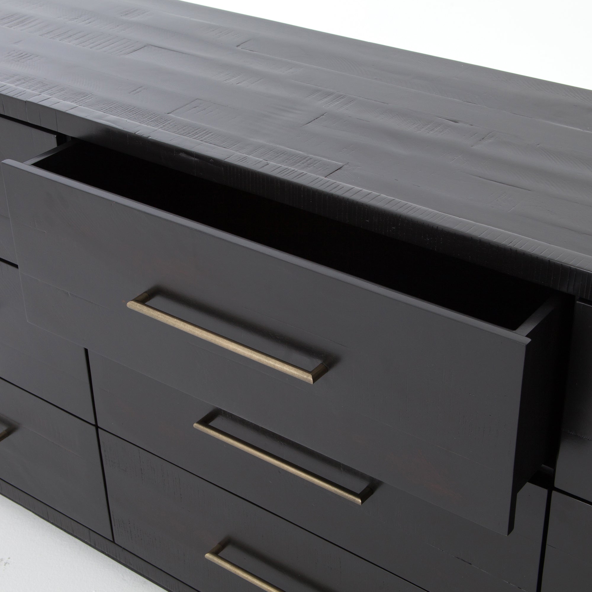Black Wide Storage Cabinet 88x17x33 Inches - Perfect for Home Office, Garage Organization & Closet Storage