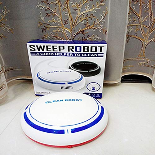 LXRZLS Smart Robot Vacuum Cleaner with Auto Recharge, Wet & Dry Mopping for Hardwood Floors & Carpets - Ideal for Pet Hair, Dust Cleaning in Home & Office (Color: Black)