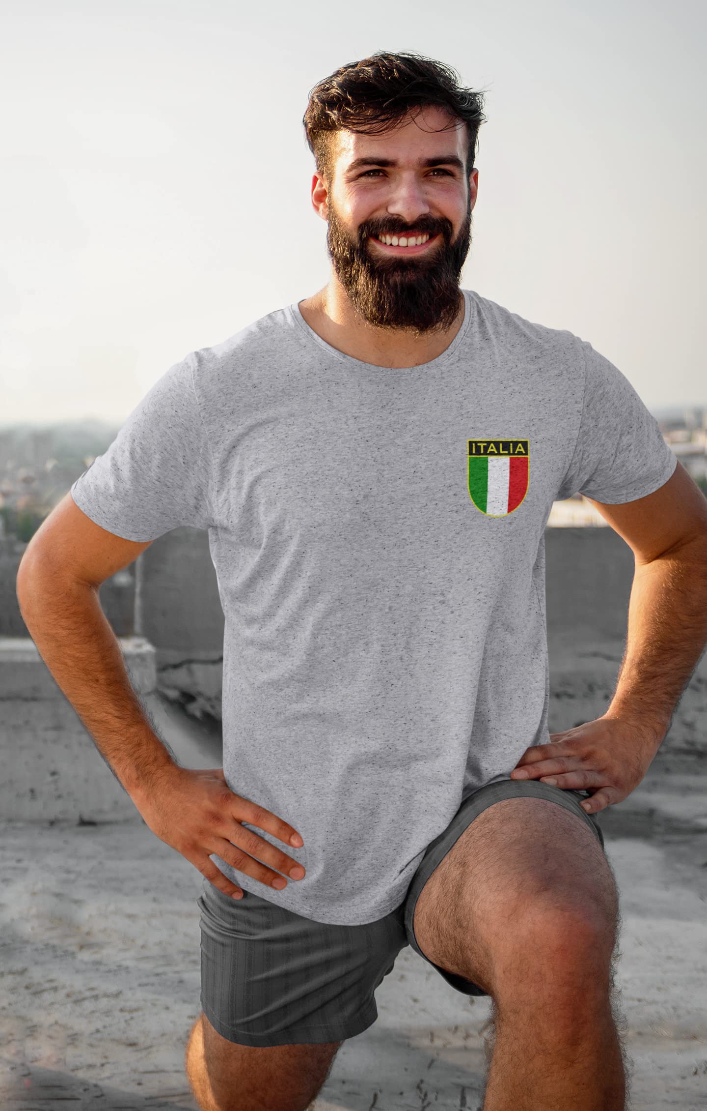 Vintage Italy Soccer National Team Graphic T-Shirt for Men - Retro Football Jersey Tee - Perfect for Match Days, Fan Events & Casual Wear
