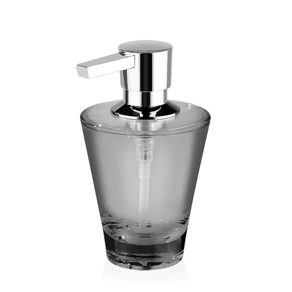 Manual Soap Dispenser - 200ml Transparent Countertop Lotion Bottle for Kitchen & Bathroom | European Style Household Liquid Soap Dispenser (Black) - Perfect for Sink, Vanity, and Home Decor