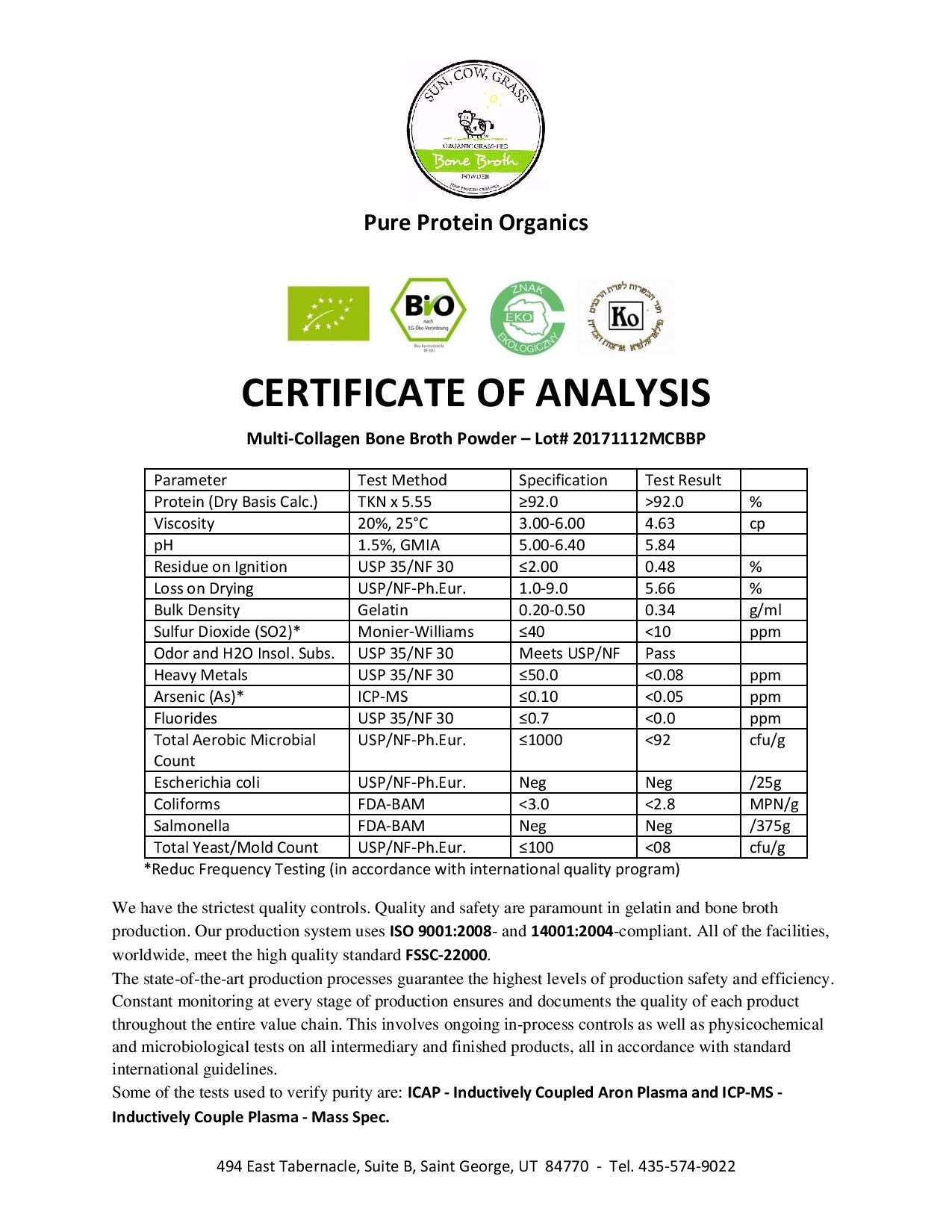 Organic Multi Collagen Protein Powder - Grass-Fed, Non-GMO, 5lb (2.2kg) for Joint Support, Skin Health & Gut Wellness - Perfect for Smoothies, Coffee & Baking