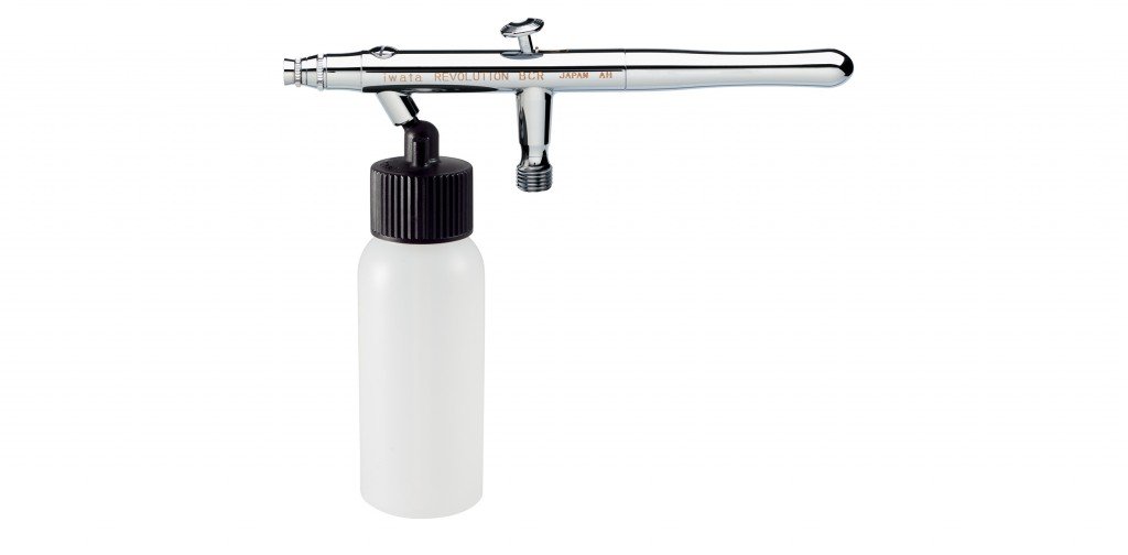 Iwata-Medea Revolution HP BCR Dual Action Airbrush Set with Bottle Feed - Perfect for Fine Art, Model Painting, Cake Decorating & Nail Art