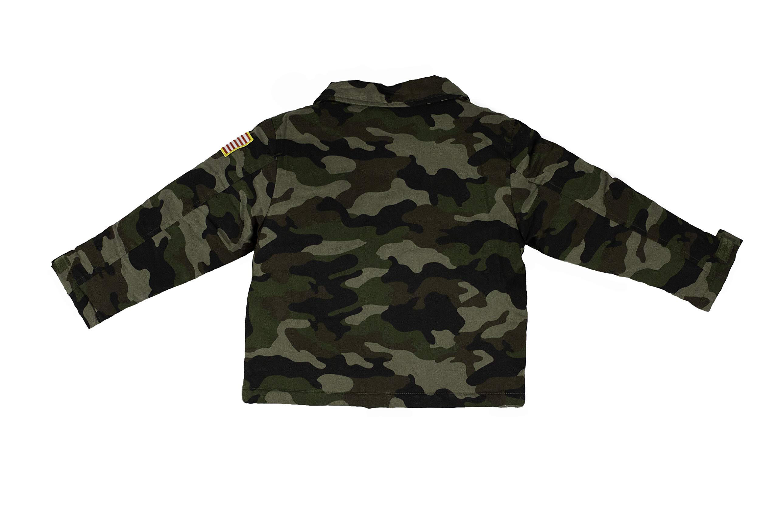 Kids Camouflage Jacket - Medium Weight with 2 Custom Patches | Water-Resistant Outdoor Jacket for Boys & Girls | Perfect for Hunting, Hiking & Camping Adventures