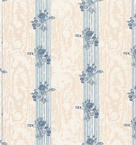 Reflections Blue Wallpaper for Dollhouse Miniatures - Self-Adhesive DIY Miniature Wallpaper - Perfect for Dollhouse Decor, Miniature Room Scenes & Craft Projects