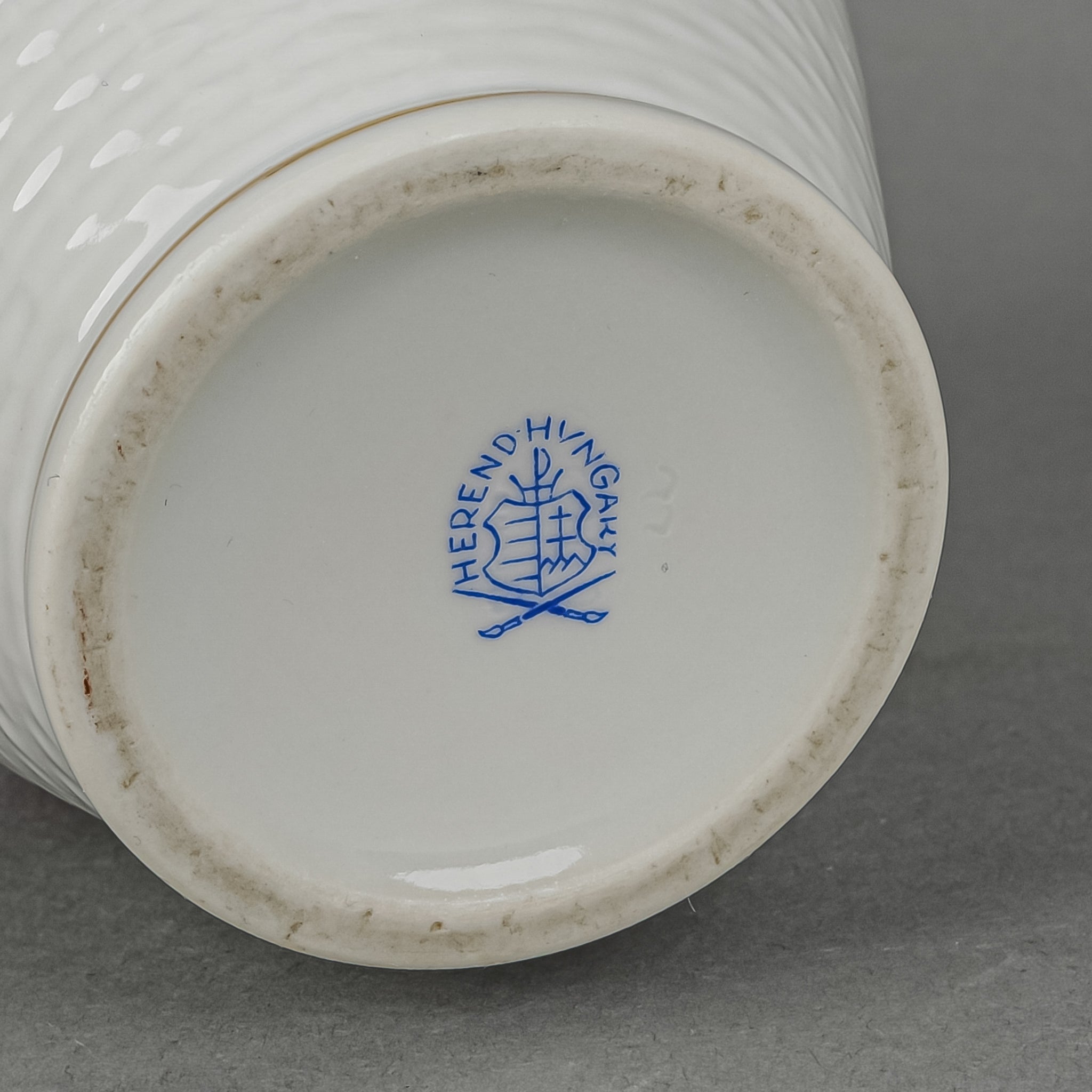 HEREND Hand Painted Floral Basketweave Baluster Vase - Elegant Home Decor for Living Room, Dining Table & Wedding Centerpieces